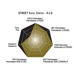 Plaquettes de frein moto SBS Harley Arriére Sinter 678H.LS 2