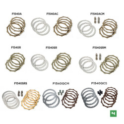 Kit disques garnis d'embrayage NEWFREN Pro Race 2