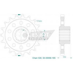 Pignon acier 530 pour...