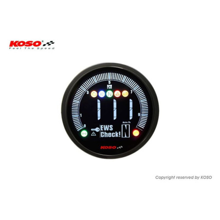 KOSO DL-04 Meter Yamaha Bolt (2022), Black