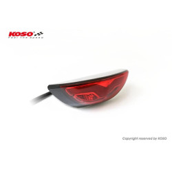 KOSO Led-Taillight, Red GT-03, e-mark. 2