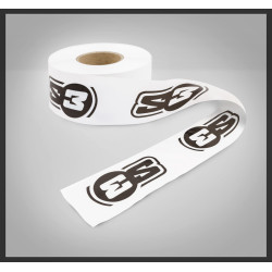 Ruban de balisage S3 - Polyéthylène Blanc 250m