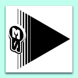 Flèches de signalisation S3 noir 50 pièces 12x12cm 2