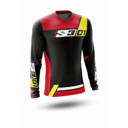 Maillot S3 Collection 01 - noir/rouge taille L 2