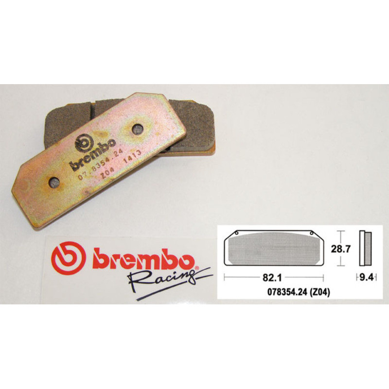 Plaquettes de frein BREMBO UPGRADE métal fritté - 07835424