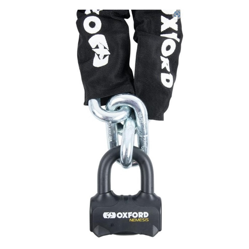 Antivol à chaîne OXFORD Nemesis 16 mm avec chaîne de 1,2 m