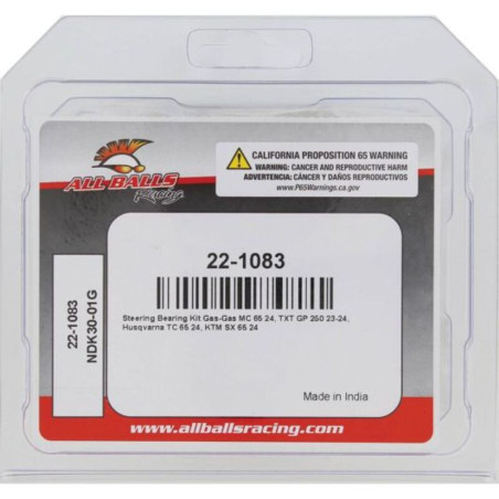 Kit roulements de colonne de direction ALL BALLS