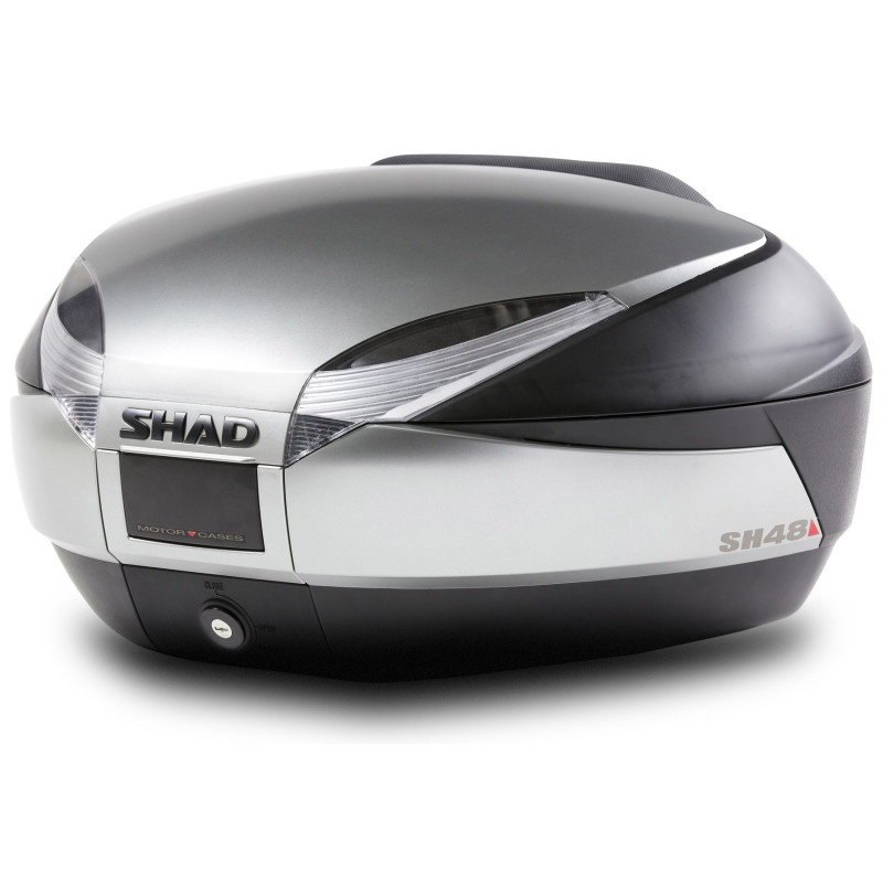 TOP CASE SHAD SH48 pour moto couleur New Titanium