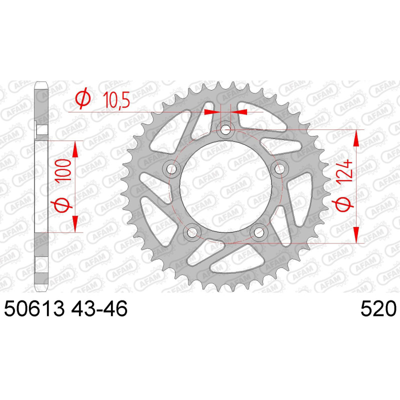 Kit chaine AFAM acier DUCATI 899 Panigale 2014-2015