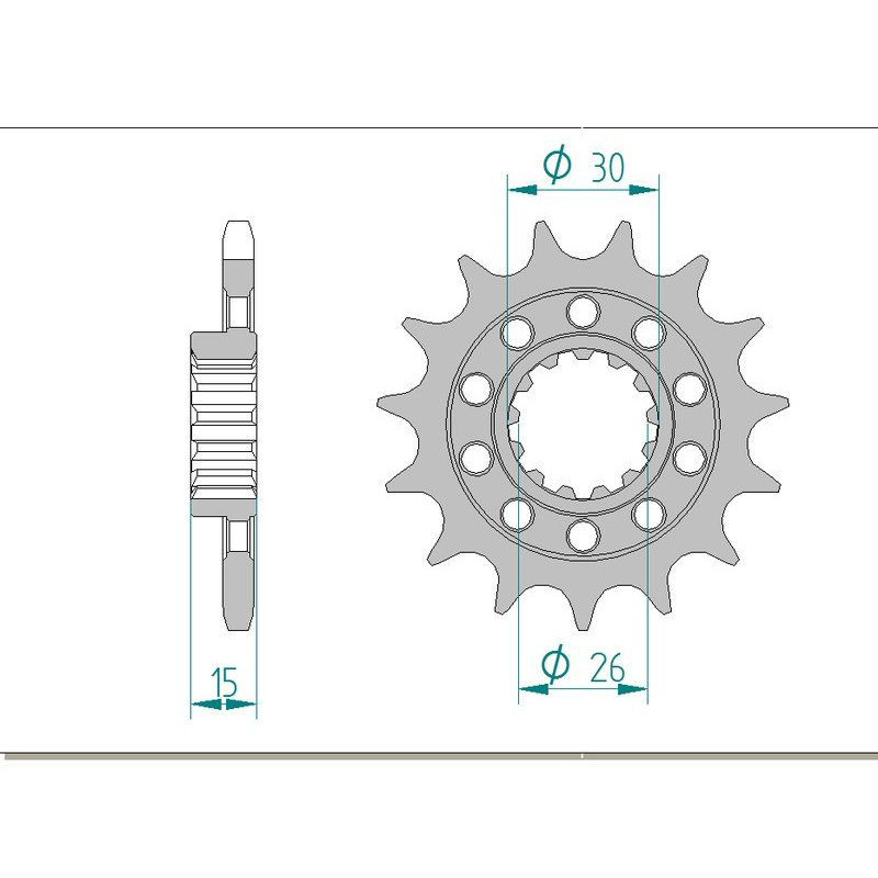 Kit chaine AFAM acier BMW 1000 S 1000 R 2013 à 2017 pignon