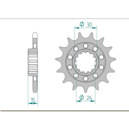 Kit chaine AFAM acier BMW 1000 S 1000 R 2013 à 2017 pignon