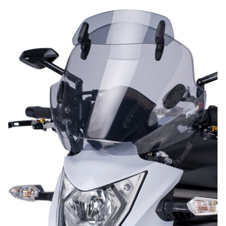 Pare brise PUIG STREAM avec visiére 6893H monté