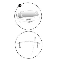 Visiére de rechange pour déflecteur PUIG a clipser visiere 1 2