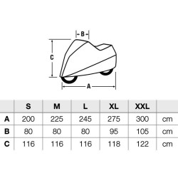 Housse pour moto HELD Regular étanche 2