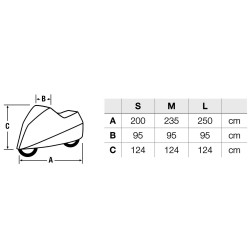 Housse pour moto HELD Light déperlante 2