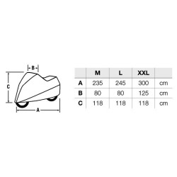 Housse d'intérieure pour moto HELD Stretch renforcée 2