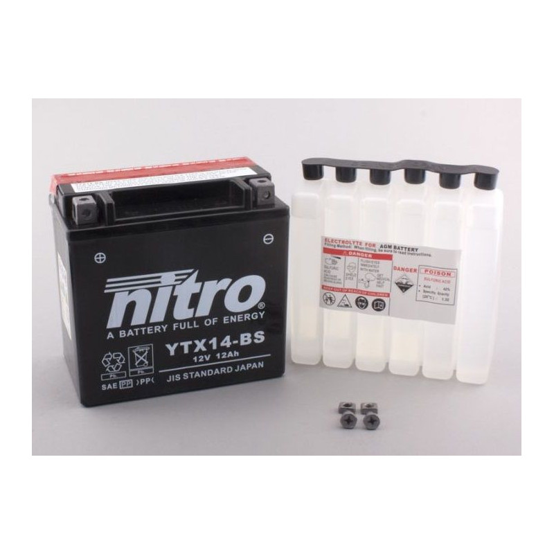 Batterie de moto NITRO YTX14-BS