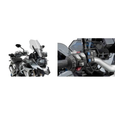 Kit PUIG electrique pour bulle BMW R1200 GS 2013 2018 detail