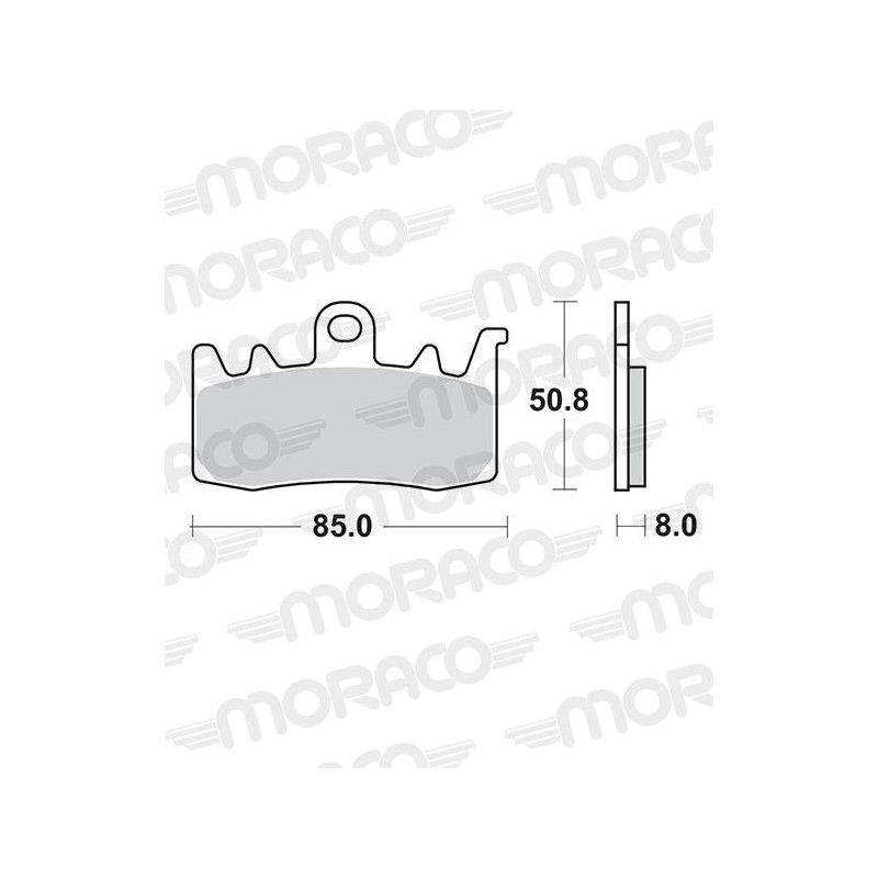 Plaquettes de frein moto SBS Racing Dual Sinter 900 DS
