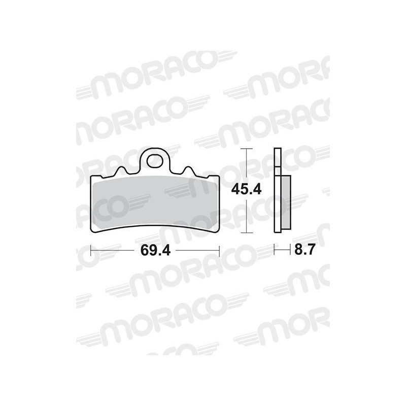 Plaquettes de frein moto SBS Ceramic 877 HF