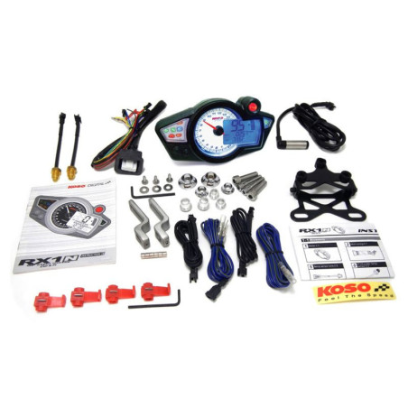 Compteur de vitesse KOSO RX1N+ GP Style II multifonctions ensemble