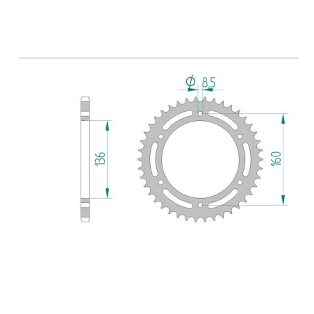 Kit chaine AFAM acier BMW F 650 GS / DAKAR pas 520 1999 à 2007