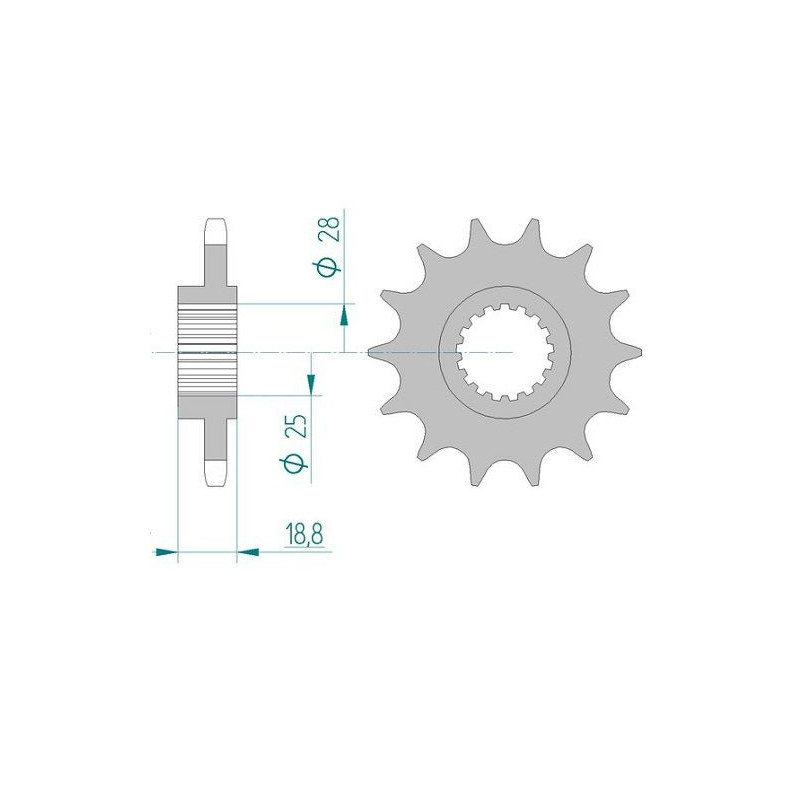 Kit Chaine DC APRILIA RSV 1000 R (2004-2009)
