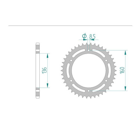 Kit Chaine DC BMW G 650 GS SERTAO (2012)
