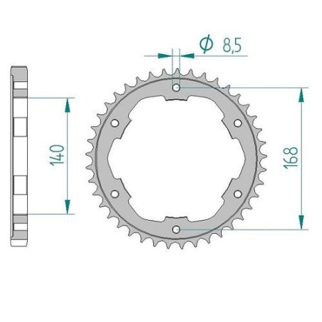 Kit Chaine DC BMW F 800 GS K72,(bolts/vis 8.5 mm) (2008) bolts/vis 8.5 mm