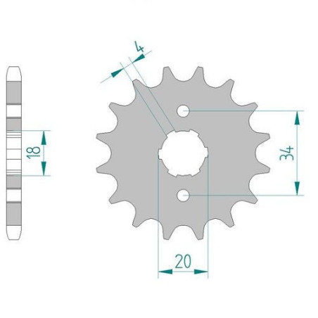 Kit Chaine DC HONDA CG 125 (1977-1984)
