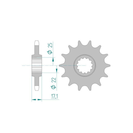 Kit Chaine DC HONDA CBF 500 A 4,5,6,7,(ABS) (2004-2007) ABS
