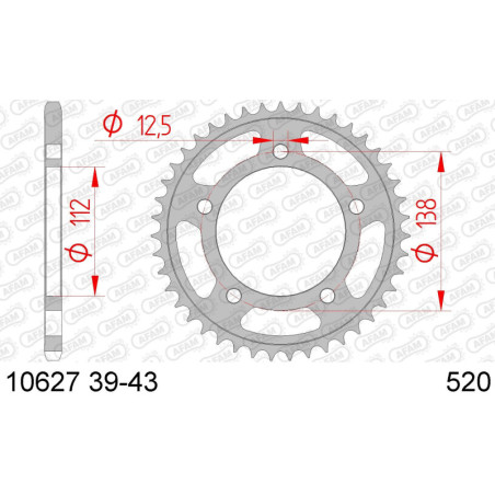 Kit Chaine DC HONDA NC 700 S C,D (2012-2013)