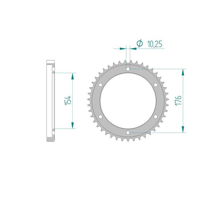 Kit Chaine DC HONDA VFR 800 2,3,4,5,6,7,(V TEC) (2002-2007) V TEC