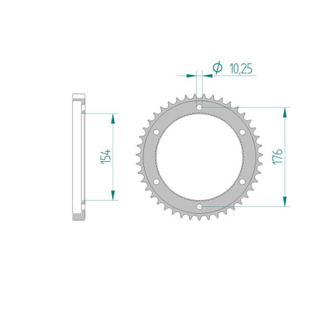 Kit Chaine DC HONDA VFR 800 2,3,4,5,6,7,(V TEC) (2002-2007) V TEC