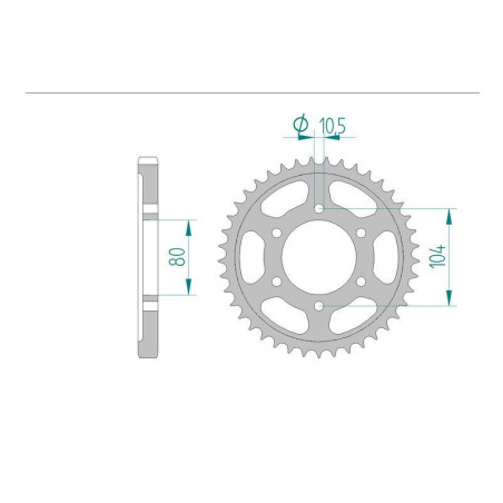 Kit Chaine DC KAWASAKI ZXR 750 L1,L2,L3 (1993-1995)