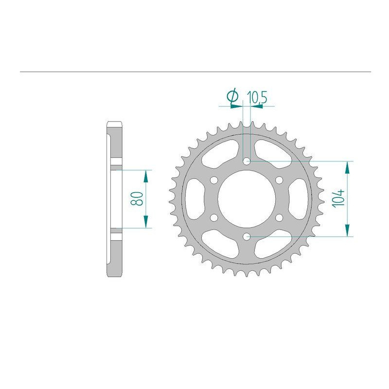 Kit Chaine DC KAWASAKI ZXR 750 R (1992)