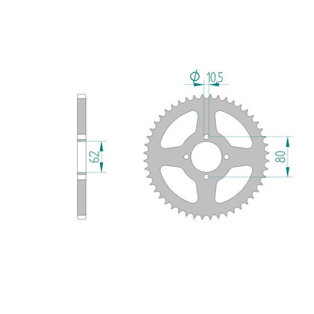 Kit Chaine DC SACHS 125 ROADSTER (1998-2002)