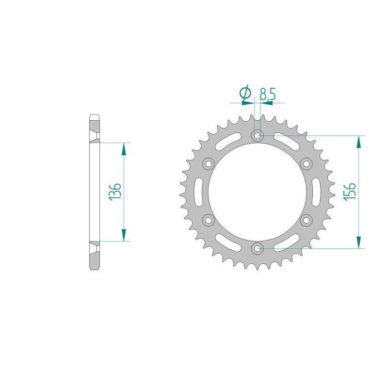 Kit Chaine DC SHERCO SE/ SER 250 (2014)