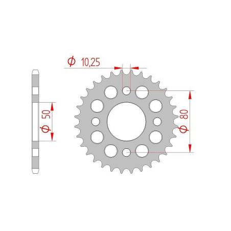 Kit Chaine DC SKYTEAM SKYMAX 125 (2010-2012)