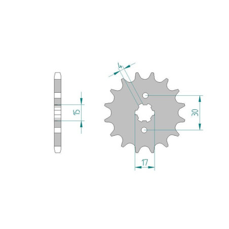 Kit Chaine DC SUZUKI FL 125 Adress (2007-2010)