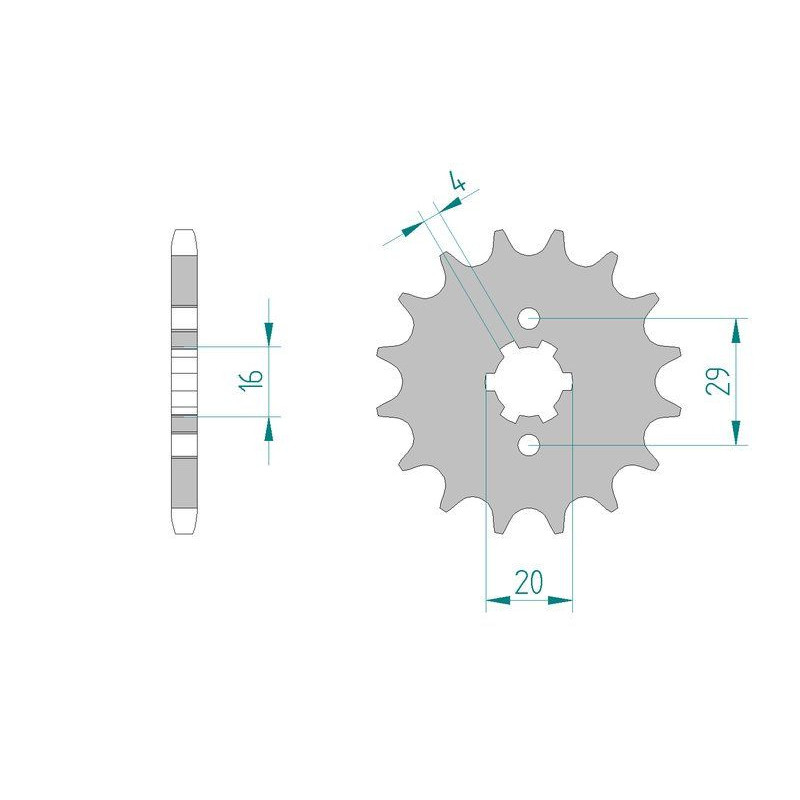 Kit Chaine DC SUZUKI RV 125 K3,K4,K5,K6,(VAN VAN) (2003-2006) VAN VAN