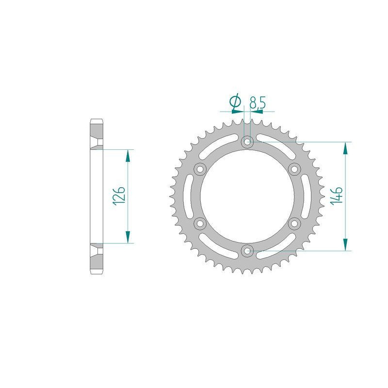 Kit Chaine DC SUZUKI TS 125 R (1990-1996)