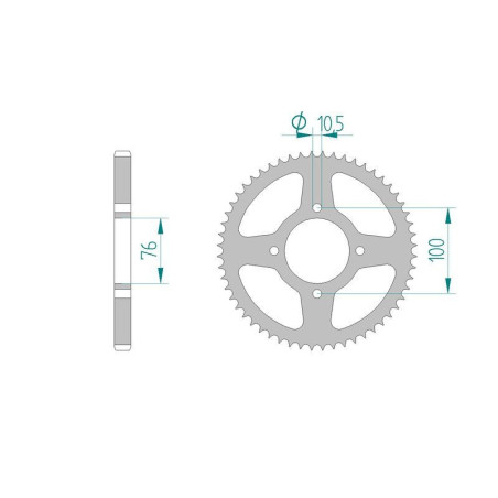 Kit Chaine DC SUZUKI VL 125 X,Y,K1,K2,K3,K4,K5,K6,K7,(INTRUDER) (1999-2007) INTRUDER