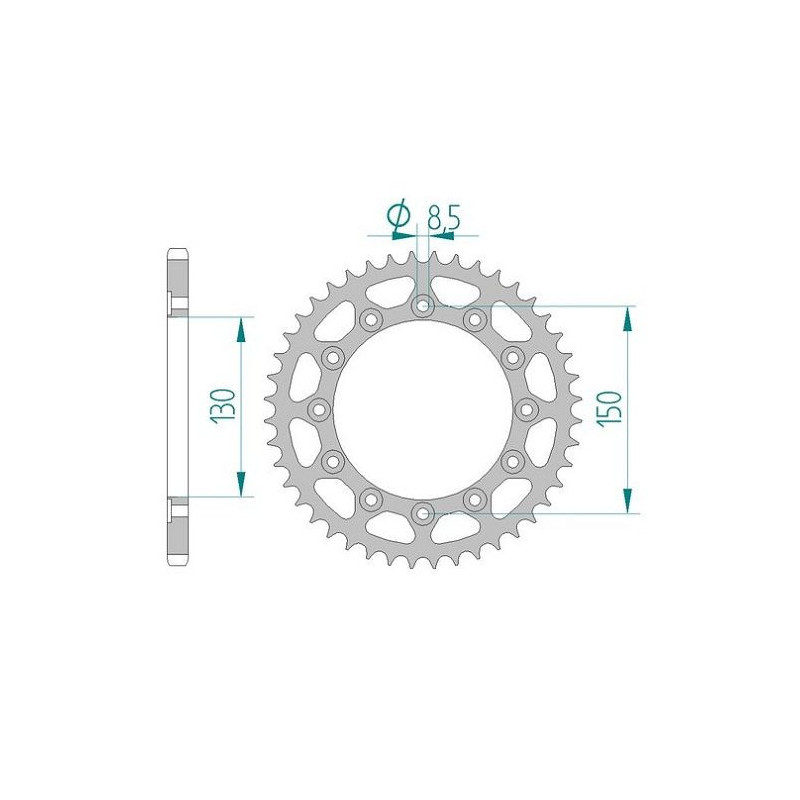 Kit Chaine DC YAMAHA WR 426 F M,N,P (2000-2002)
