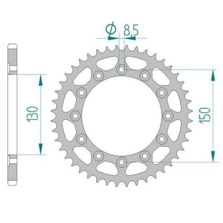 Kit Chaine DC YAMAHA YZ 426 F M,N,P (2000-2002)