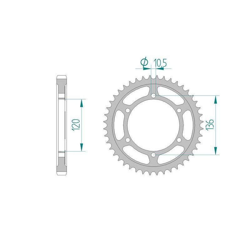Kit Chaine DC YAMAHA FZ 600 (2HW) (1986-1988) 2HW