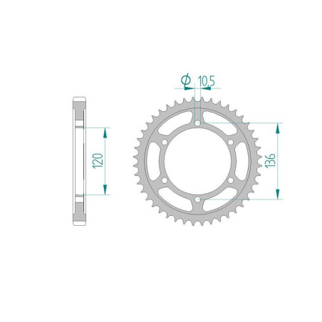 Kit Chaine DC YAMAHA FZ 600 (2HW) (1986-1988) 2HW