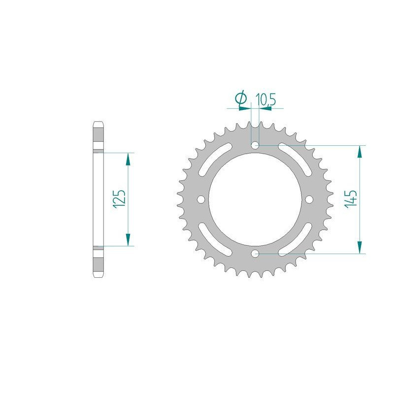 Kit Chaine DC YAMAHA XT 600 Z TENERE (34L) (1983-1984) 34L