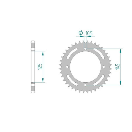 Kit Chaine DC YAMAHA XT 600 Z TENERE (55W) (1985) 55W