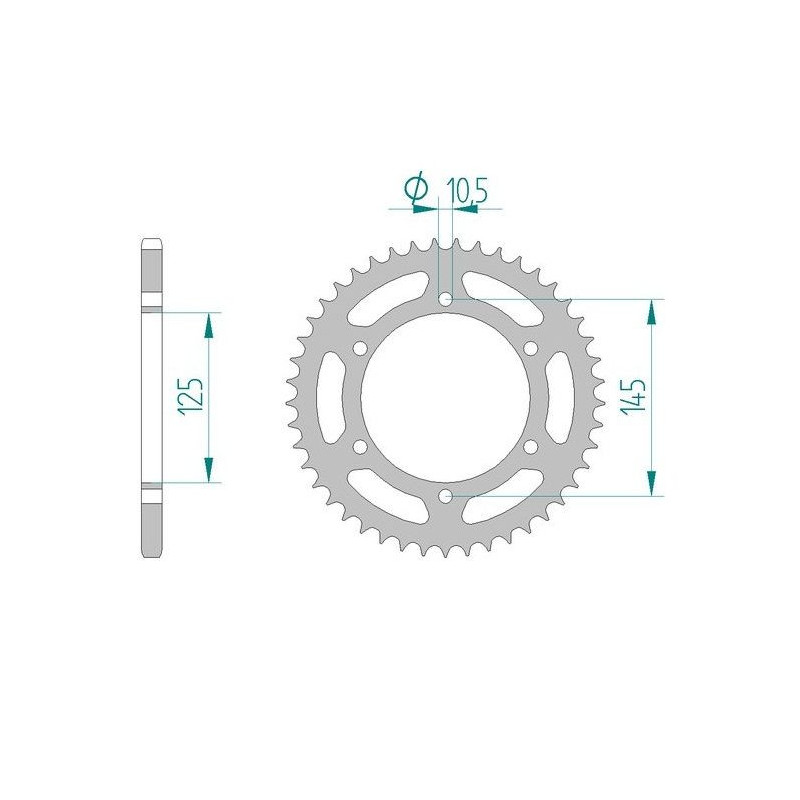 Kit Chaine DC YAMAHA XT 660 R (5VK) (2004-2013) 5VK